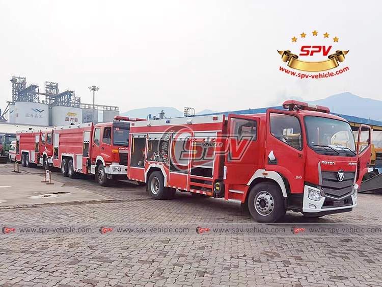 Fire Trucks in Port Fire Trucks in Port